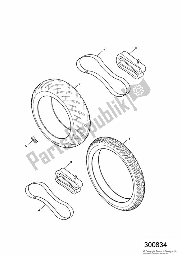 All parts for the Tyres, Valves & Balance Weights of the Triumph America Carburettor 790 2002 - 2007